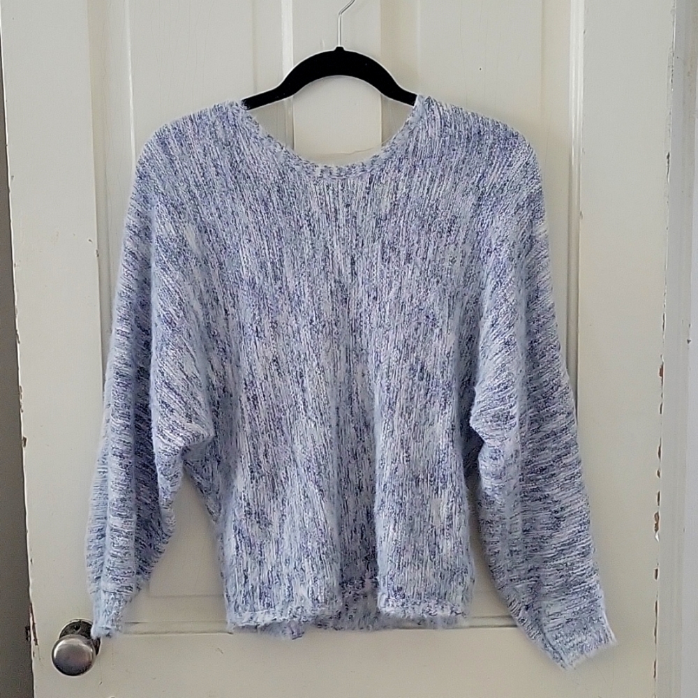 Soft Fuzzy Grey Heather Sweater